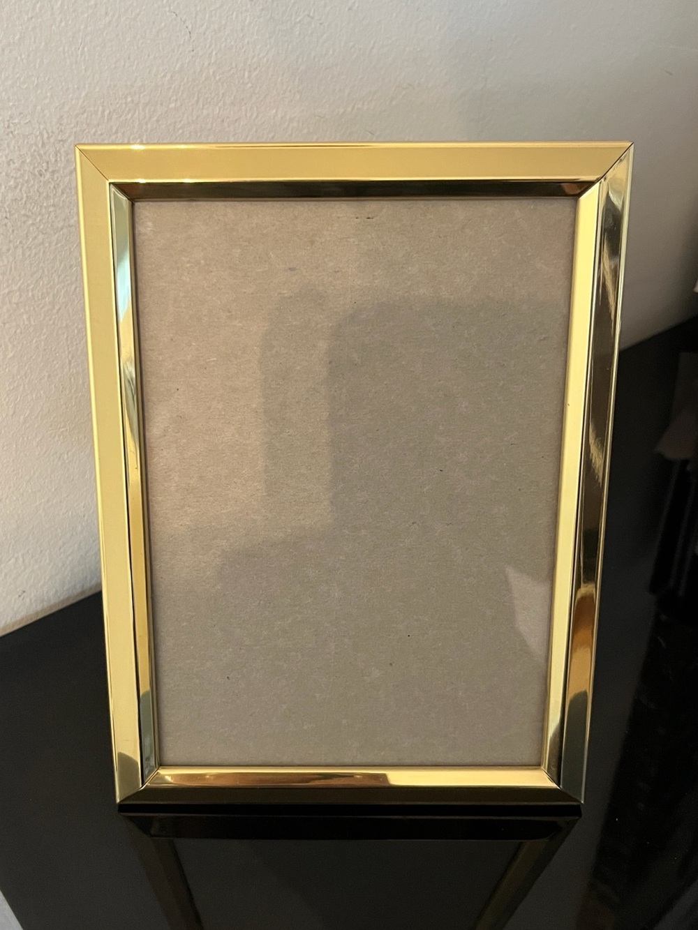 Vintage Solid Brass Photo Frame 4.5”X 6.5” Photo